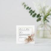 Carte D'accompagnement Demande de Baby shower de carnet de  de l'ours en  (Debout devant)