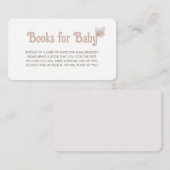 Carte D'accompagnement Demande de Baby shower de carnet de papillons (Devant / Derrière)