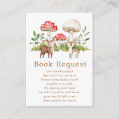 Carte D'accompagnement Demande de Baby shower de cerfs de bois (Devant)