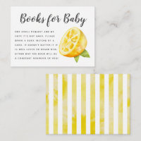Demande de Baby shower de citron jaune