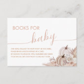 Carte D'accompagnement Demande de Baby shower de Citrouille Boho (Devant)