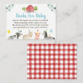 Carte D'accompagnement Demande de Baby shower de ferme verte (Devant / Derrière)