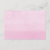 Carte D'accompagnement Demande de baby shower de fille, rose vif blanc (Dos)