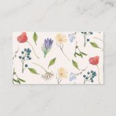 Carte D'accompagnement Demande de Baby shower de fleur sauvage (Dos)