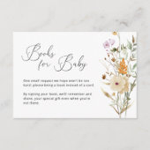 Carte D'accompagnement Demande de Baby shower de Fleur sauvage Boho (Devant)