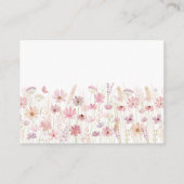 Carte D'accompagnement Demande de Baby shower de Fleur sauvage de Dusty P (Dos)