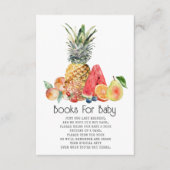 Carte D'accompagnement Demande de Baby shower de fruits (Devant)