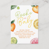 Carte D'accompagnement Demande de Baby shower de fruits d'agrumes (Devant)