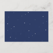 Carte D'accompagnement Demande de Baby shower de la planète spatiale (Dos)