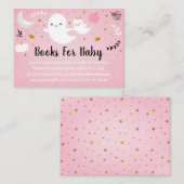 Carte D'accompagnement Demande de Baby shower de Little Boo Pink Ghost (Devant / Derrière)