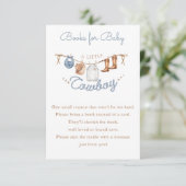 Carte D'accompagnement Demande de Baby shower de Little Cowboy Canyon (Debout devant)