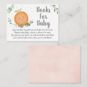 Carte D'accompagnement Demande de Baby shower de Little Cutie Clementine (Devant / Derrière)