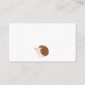 Carte D'accompagnement Demande de Baby shower de livres de hérisson d'aut (Dos)