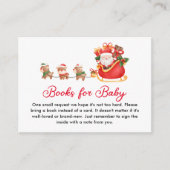 Carte D'accompagnement Demande de Baby shower de Noël père Noël (Devant)