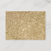 Carte D'accompagnement Demande de Baby shower de Papillon Or Sucré (Dos)