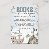 Carte D'accompagnement Demande de Baby shower de pirate nautique (Devant)