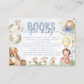 Carte D'accompagnement Demande de Baby shower de rime de la crèche (Devant)