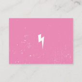 Carte D'accompagnement Demande de Baby shower de rouleaux Roche N Rose (Dos)