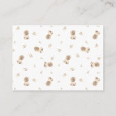 Carte D'accompagnement Demande de Baby shower d'ours en peluche Brown neu (Dos)