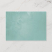 Carte D'accompagnement Demande de Baby shower Eucalyptus géométrique (Dos)