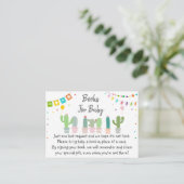 Carte D'accompagnement Demande de Baby shower Fiesta Cactus (Debout devant)