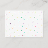 Carte D'accompagnement Demande de Baby shower Fiesta Cactus (Dos)