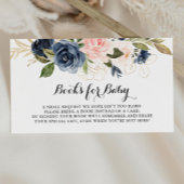 Carte D'accompagnement Demande de Baby shower Floral Hiver Élégant