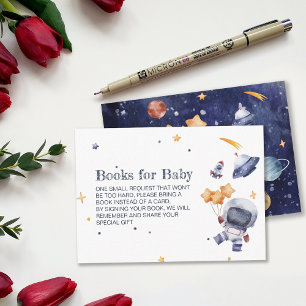 Carte D'accompagnement Demande de Baby shower Galaxy Planet