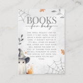 Carte D'accompagnement Demande de Baby shower Halloween Ghost (Devant)