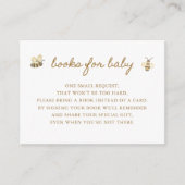 Carte D'accompagnement Demande de Baby shower Little Bee (Devant)