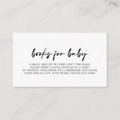 Carte D'accompagnement Demande de Baby shower moderne élégant (Devant)