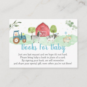 Carte D'accompagnement Demande de Baby shower pour le registre de la verd
