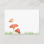 Carte D'accompagnement Demande de Baby shower pour les animaux de bois (Dos)