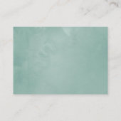 Carte D'accompagnement Demande de Baby shower pour les succulents d'aquar (Dos)