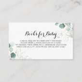 Carte D'accompagnement Demande de Baby shower Rustic Gold Floral (Devant)