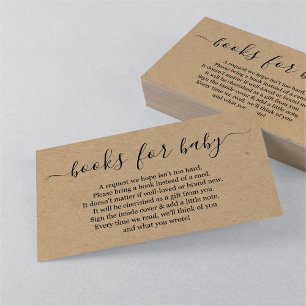 Carte D'accompagnement Demande de Baby shower - Rustique