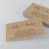 Carte D'accompagnement Demande de Baby shower - Rustique