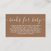 Carte D'accompagnement Demande de Baby shower Rustique Kraft (Devant)