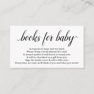 Carte D'accompagnement Demande de Baby shower - Simple