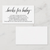 Carte D'accompagnement Demande de Baby shower - Simple (Devant / Derrière)