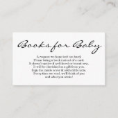 Carte D'accompagnement Demande de Baby shower - Simple (Devant)