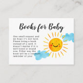 Carte D'accompagnement Demande de Baby shower Sunshine (Devant)
