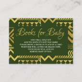 Carte D'accompagnement Demande de Baby shower Tribal Africain (Devant)