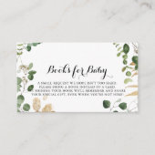 Carte D'accompagnement Demande de Baby shower vert Tropical Gold (Devant)