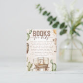 Carte D'accompagnement Demande de Baby shower Western Cowboy (Debout devant)