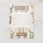 Carte D'accompagnement Demande de Baby shower Western Cowboy (Devant)