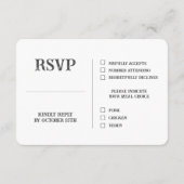 Carte D'accompagnement Demande de bande de bande de bande de bande de con (Dos)