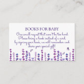 Carte D'accompagnement Demande de carnet d'aquarelles pour lavande et pap (Devant)