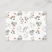 Carte D'accompagnement Demande de carnet de Baby showers Bumble Bee (Dos)