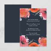 Carte D'accompagnement Demande de carnet de Baby showers d'aquarelle mari (Devant / Derrière)